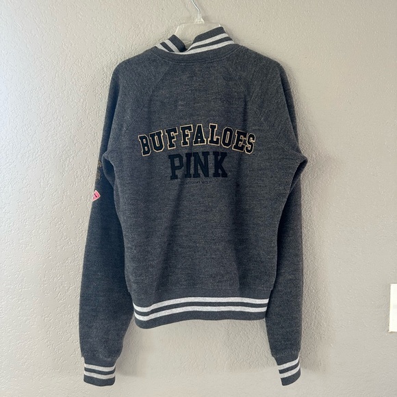 PINK Victoria's Secret Gray Jacket with Logo - Picture 3 of 4